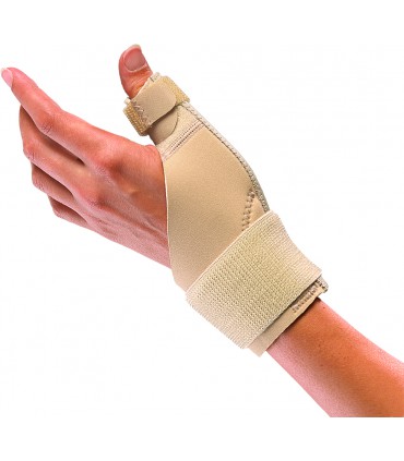 Muñequera férula pulgar beige
